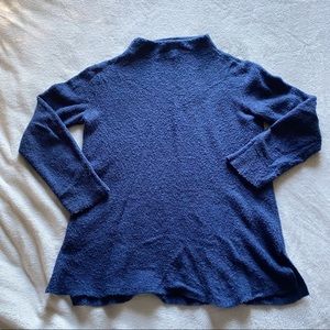 Blue Turtleneck Sweater